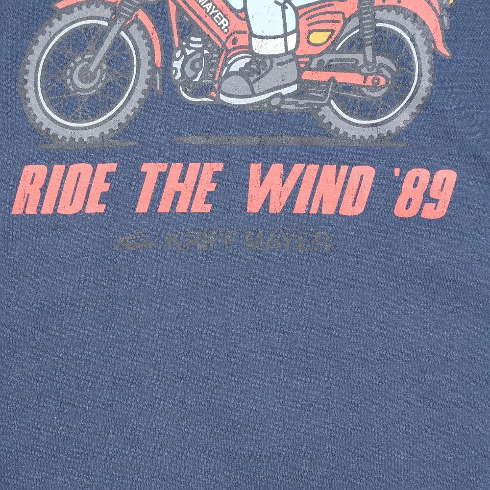 クリフメイヤー（KRIFF MAYER）（メンズ）クリフラビット 半袖Tシャツ ツーリング 2546301:79:NAVY