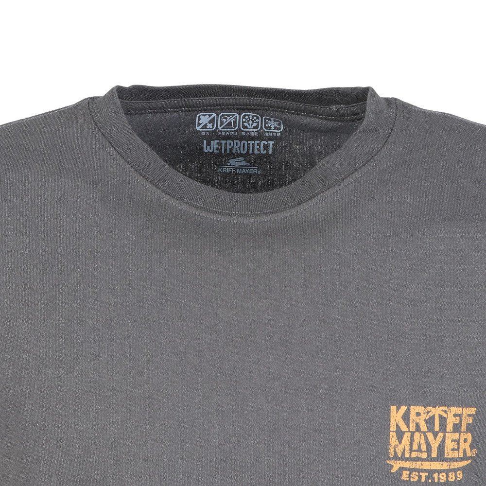 クリフメイヤー（KRIFF MAYER）（メンズ）ウェットプロテクトTシャツ 鼻ぺちゃ 半袖 2547803:17:CHARCOAL