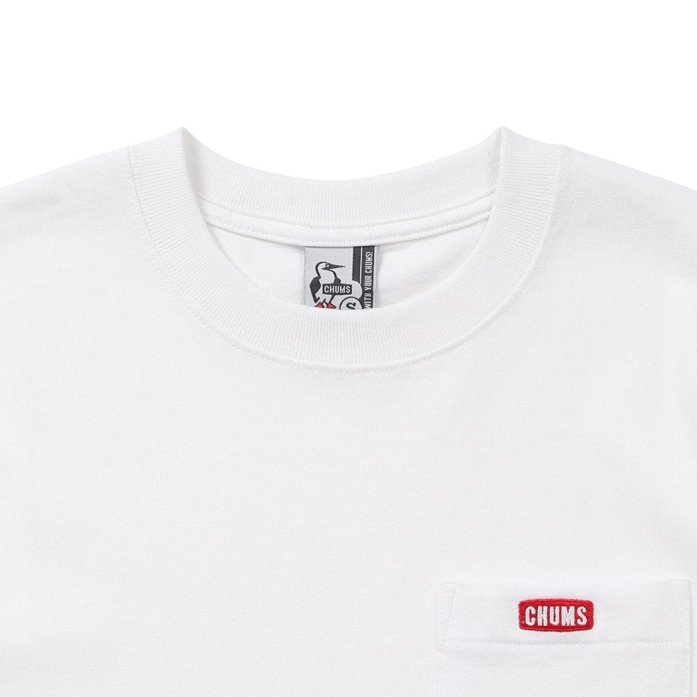 チャムス（CHUMS）（メンズ）半袖 Tシャツ LB ロゴポケット Glow CH01-2829-W001