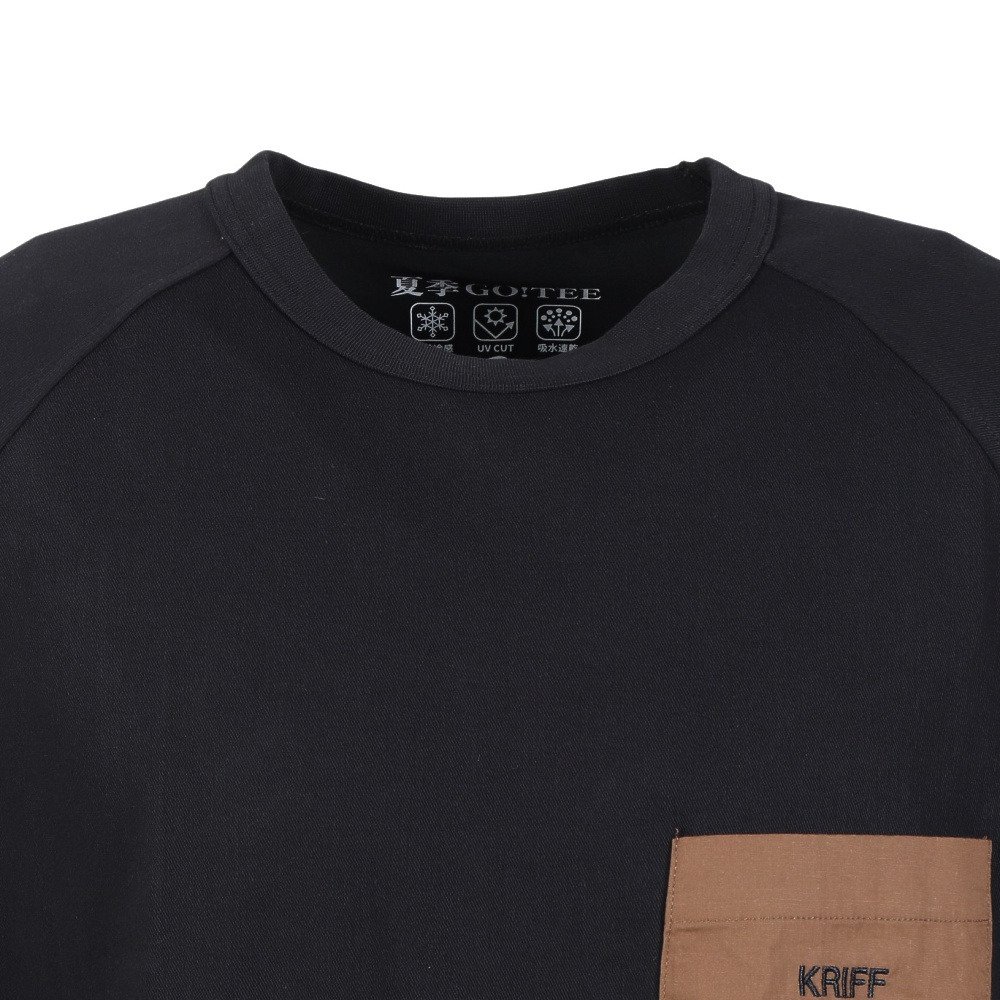 クリフメイヤー（KRIFF MAYER）（メンズ）夏季GO!Tシャツ ポケット 半袖 2555104:19:BLACK