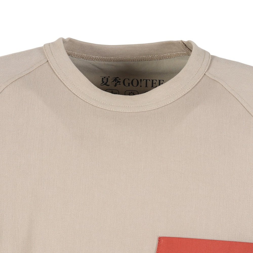 クリフメイヤー（KRIFF MAYER）（メンズ）夏季GO!Tシャツ ポケット 半袖 2555104:20:BEIGE