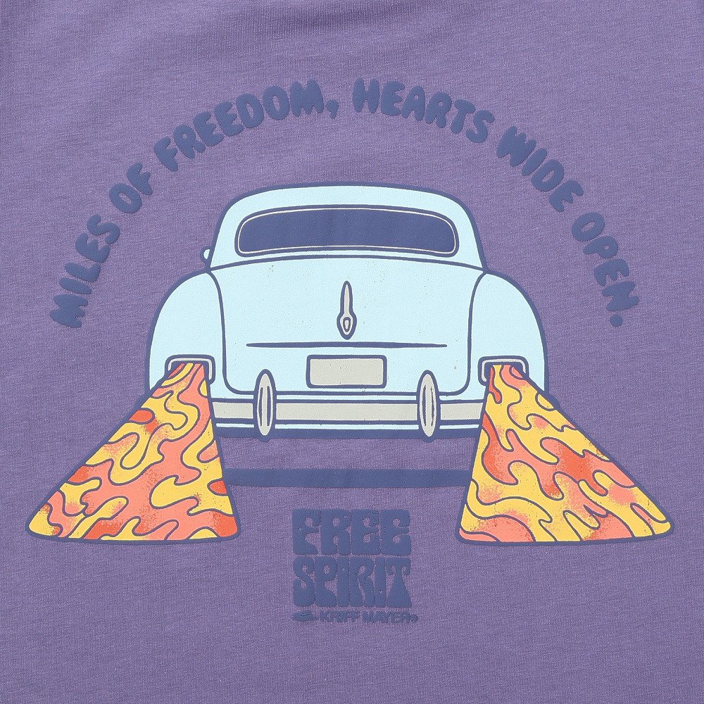 クリフメイヤー（KRIFF MAYER）（メンズ）FREE SPIRIT 半袖Tシャツ 2556305:89:PURPLE