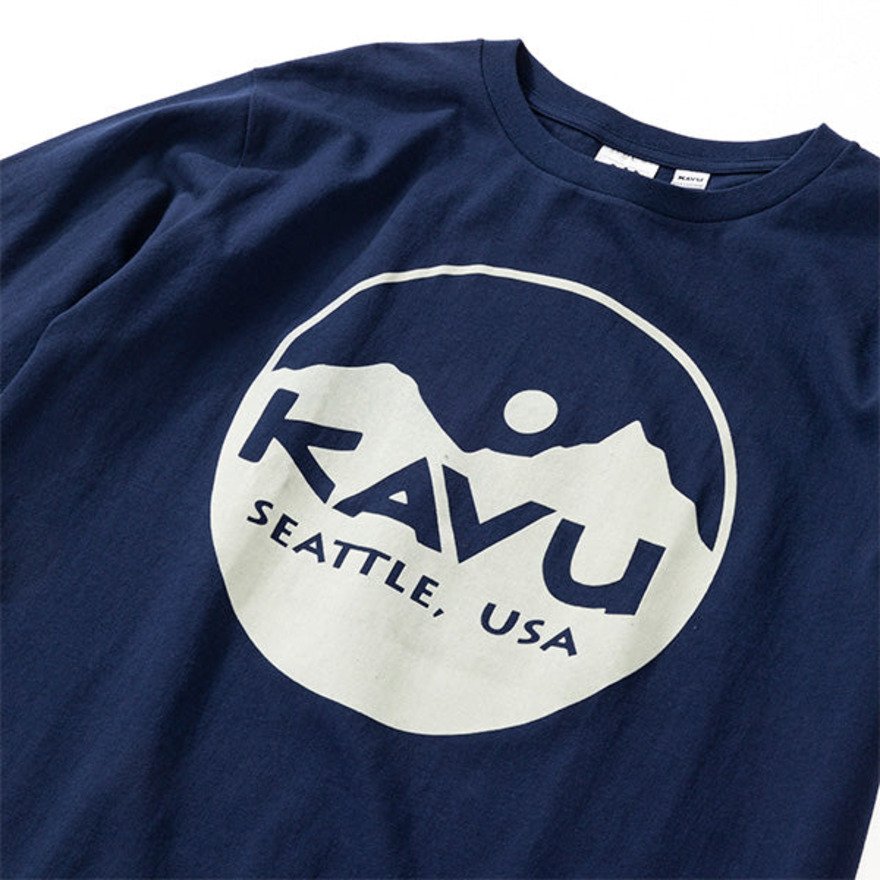 KAVU（KAVU）（メンズ）半袖 Tシャツ サークルロゴ 19821827 NVY