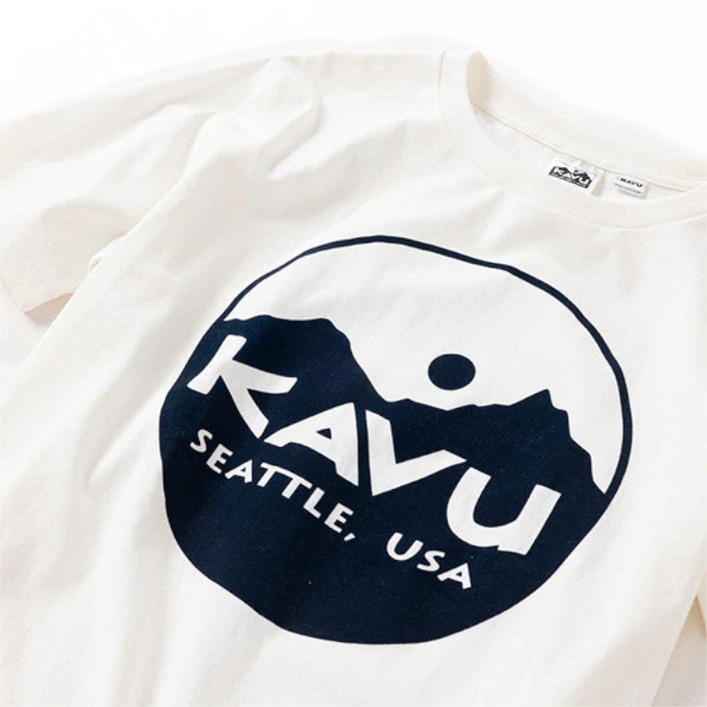 KAVU（KAVU）（メンズ）サークルロゴ Tシャツ ホワイト 19821827 WHT