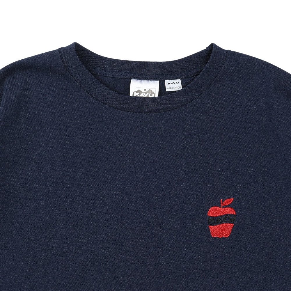 KAVU（KAVU）（メンズ）ワンポイント アップル Tシャツ 19822425NVY