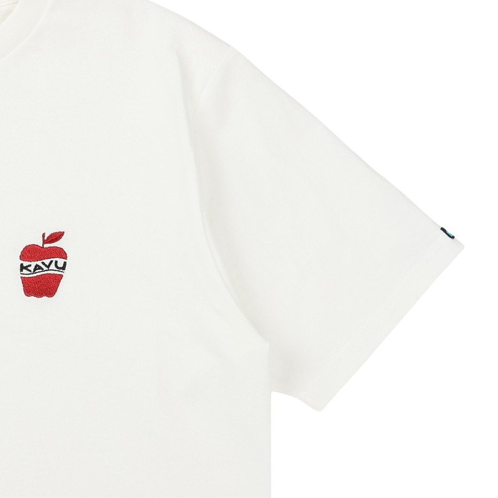 KAVU（KAVU）（メンズ）ワンポイント アップル Tシャツ 19822425WHT