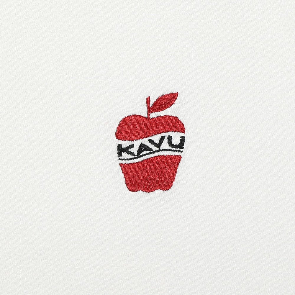 KAVU（KAVU）（メンズ）ワンポイント アップル Tシャツ 19822425WHT
