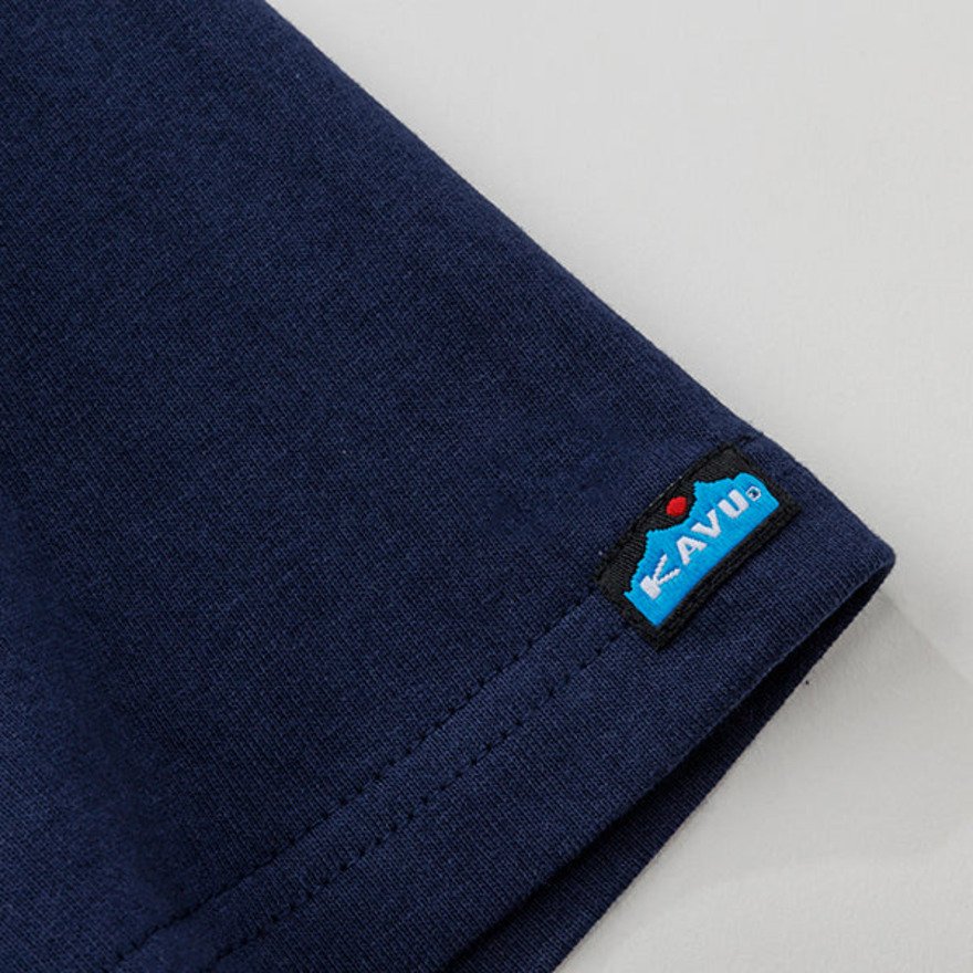 KAVU（KAVU）（メンズ）半袖 Tシャツ ワンポイント パイナップル 19822427NVY