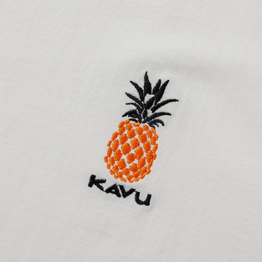 KAVU（KAVU）（メンズ）半袖 Tシャツ ワンポイント パイナップル 19822427WHT