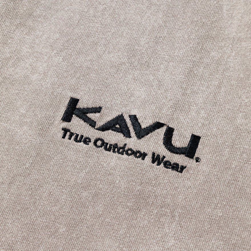 KAVU（KAVU）（メンズ）半袖 Tシャツ ケミカルウォッシュ グレージュ 19822438