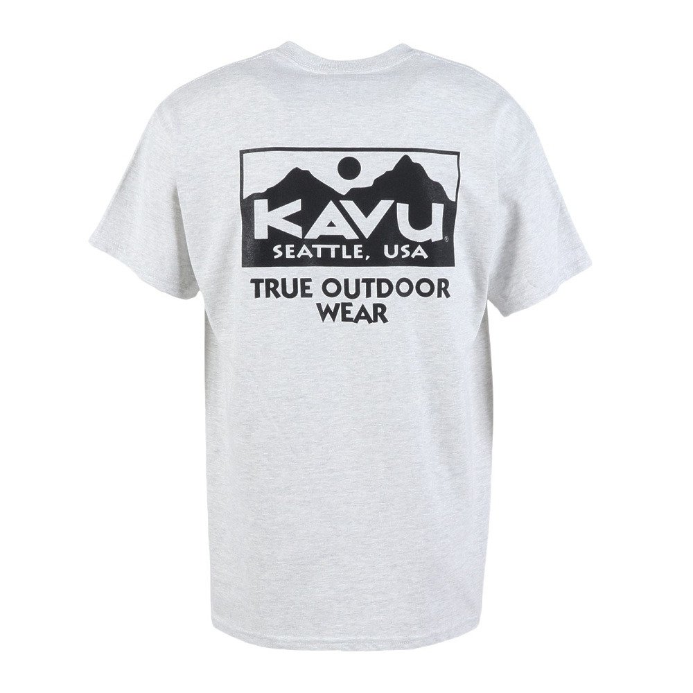 KAVU（KAVU）（メンズ）トゥルーロゴ 半袖Tシャツ 19822465Ash