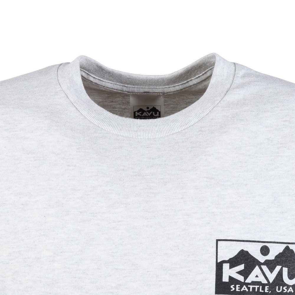 KAVU（KAVU）（メンズ）トゥルーロゴ 半袖Tシャツ 19822465Ash