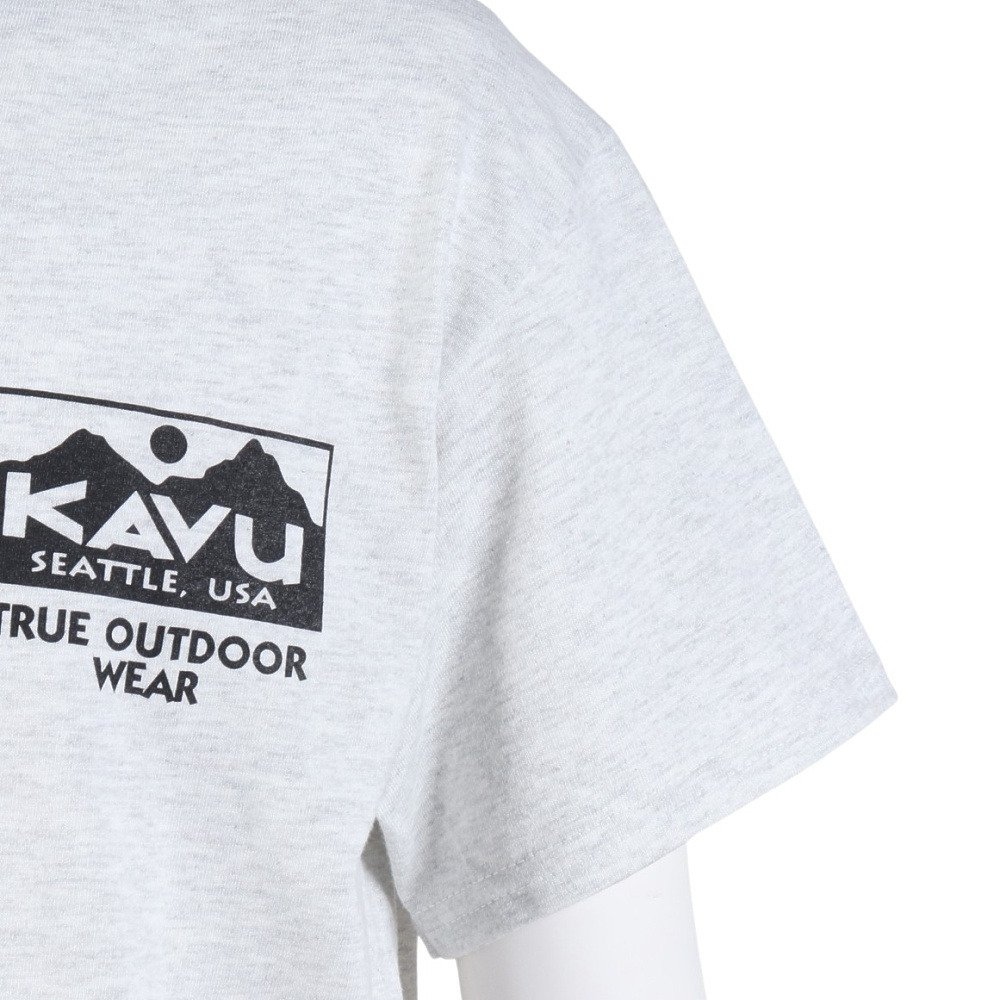 KAVU（KAVU）（メンズ）トゥルーロゴ 半袖Tシャツ 19822465Ash