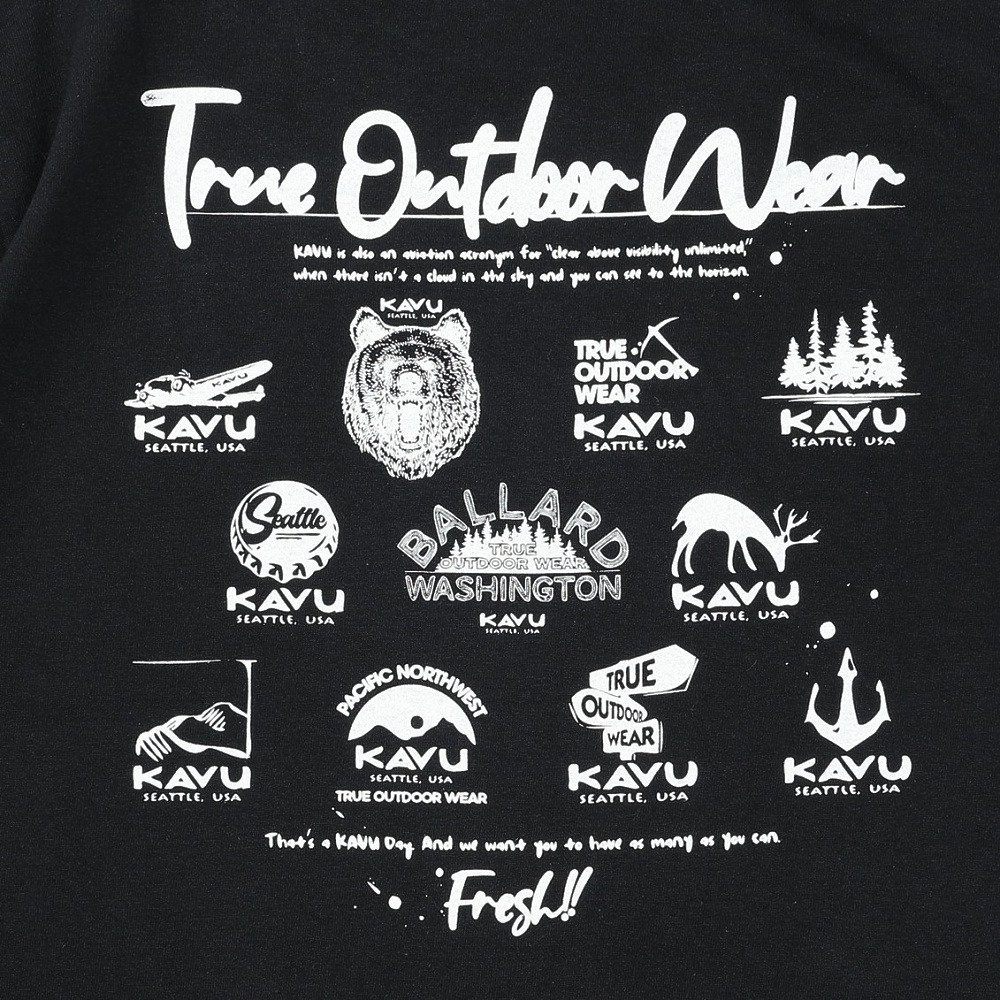 KAVU（KAVU）（メンズ）イベントTシャツ 19822470BLK