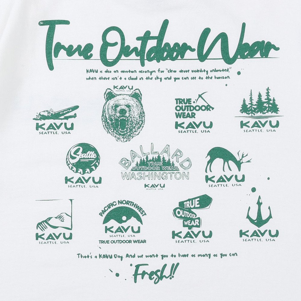 KAVU（KAVU）（メンズ）イベントTシャツ 19822470WHT