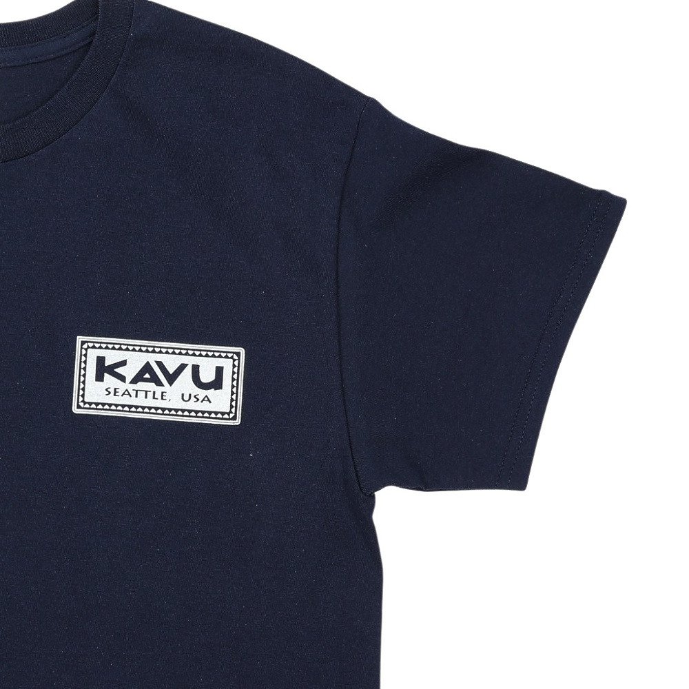 KAVU（KAVU）（メンズ）スタンプ 2CTシャツ 19822474NVY