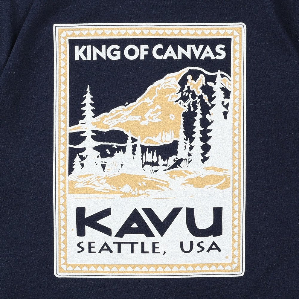 KAVU（KAVU）（メンズ）スタンプ 2CTシャツ 19822474NVY