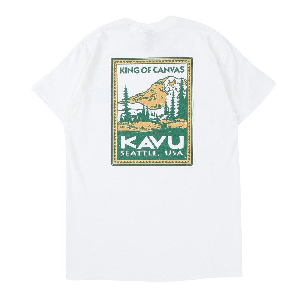 KAVU（KAVU）（メンズ）スタンプ 2CTシャツ 19822474WHT | アウトドア
