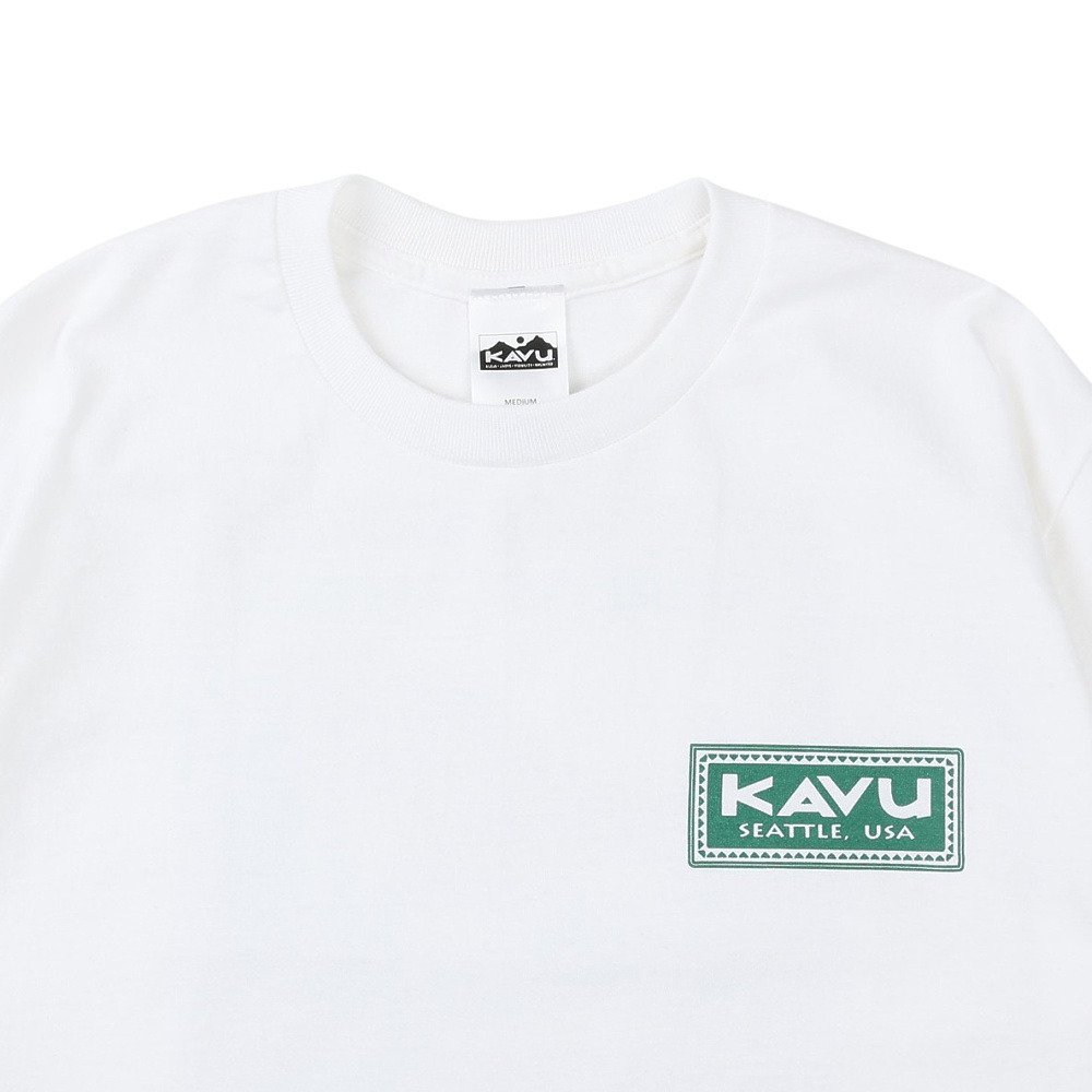 KAVU（KAVU）（メンズ）スタンプ 2CTシャツ 19822474WHT