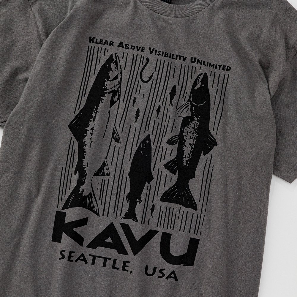 KAVU（KAVU）（メンズ）26Sサーモン Tシャツ 19822490 Charcoal