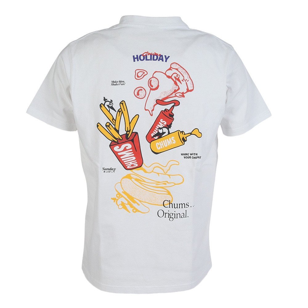 チャムス（CHUMS）（メンズ）アンチバグファストフードポケットTシャツ CH01-2715-W001