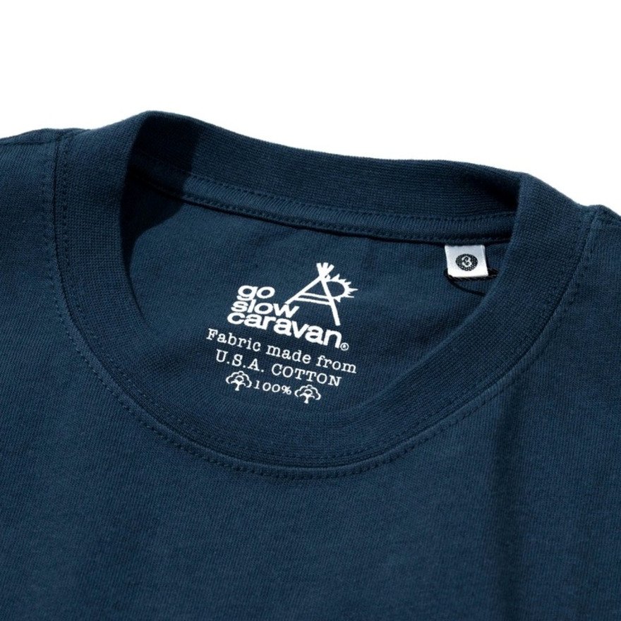 ゴースローキャラバン（GOSLOWCARAVAN）（メンズ）USA COTTON コンガクマ 半袖Tシャツ 361909 NAV