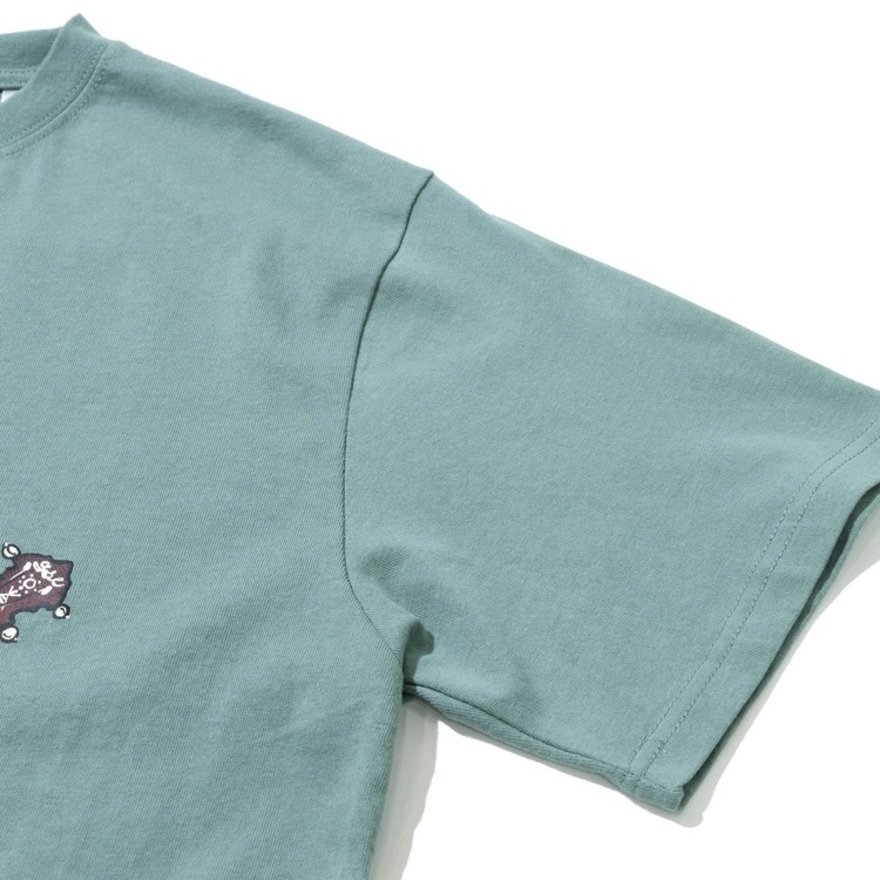 ゴースローキャラバン（GOSLOWCARAVAN）（メンズ）USA COTTON バンジョー猫 半袖Tシャツ 361910 GRN