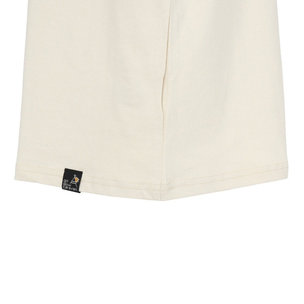 ゴースローキャラバン（GOSLOWCARAVAN）（メンズ）スクエアLOGO バックプリント ゆったり 半袖Tシャツ 361915B IVY