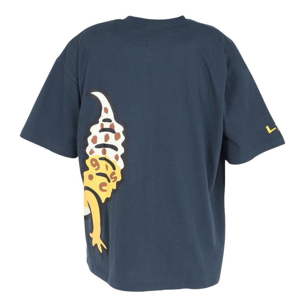 ゴースローキャラバン（GOSLOWCARAVAN）（メンズ）レオパードゲッコー IMPACT ゆったり 半袖Tシャツ 361916 NAV