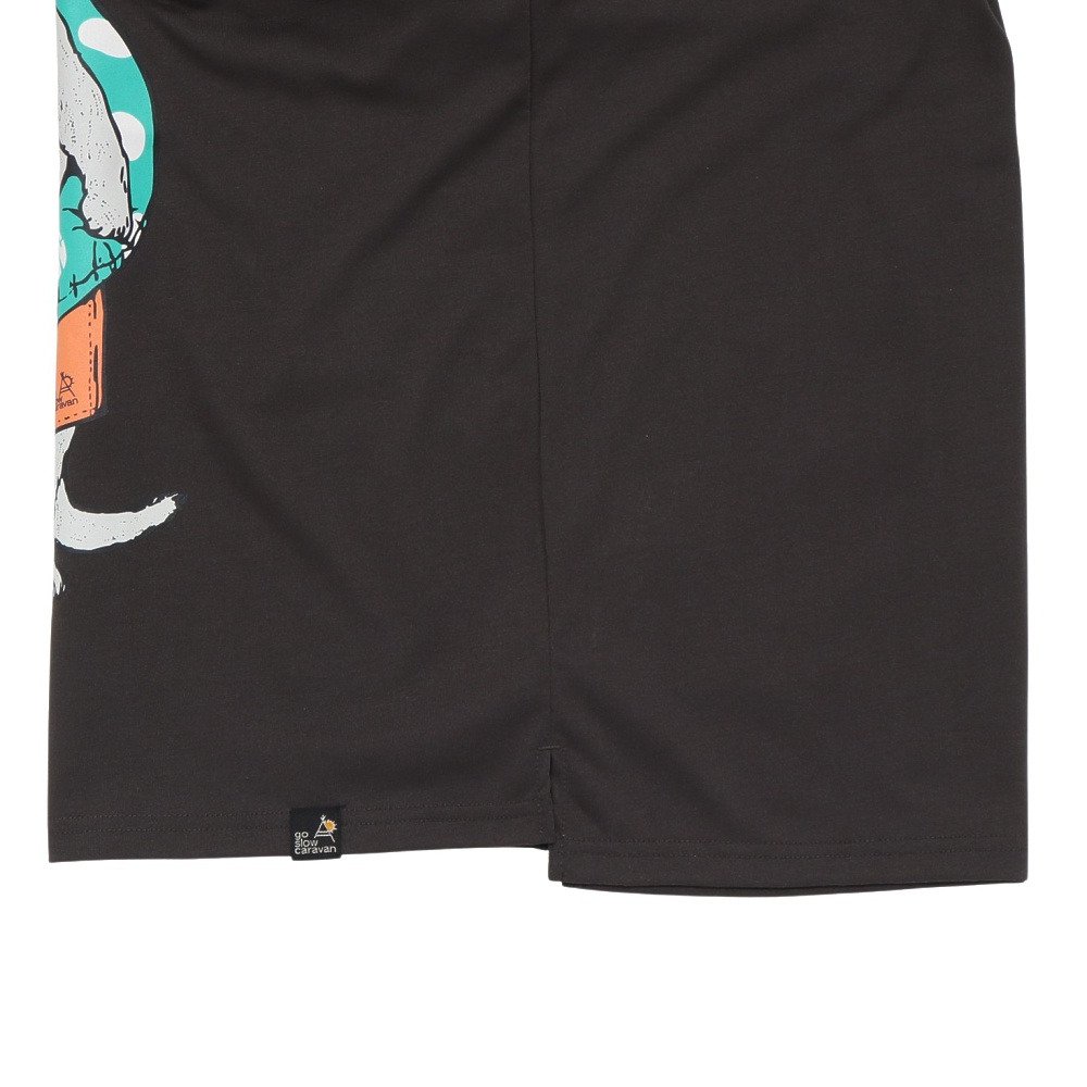 ゴースローキャラバン（GOSLOWCARAVAN）（メンズ、レディース）Drymix 海猫 半袖Tシャツ 365601 BLK