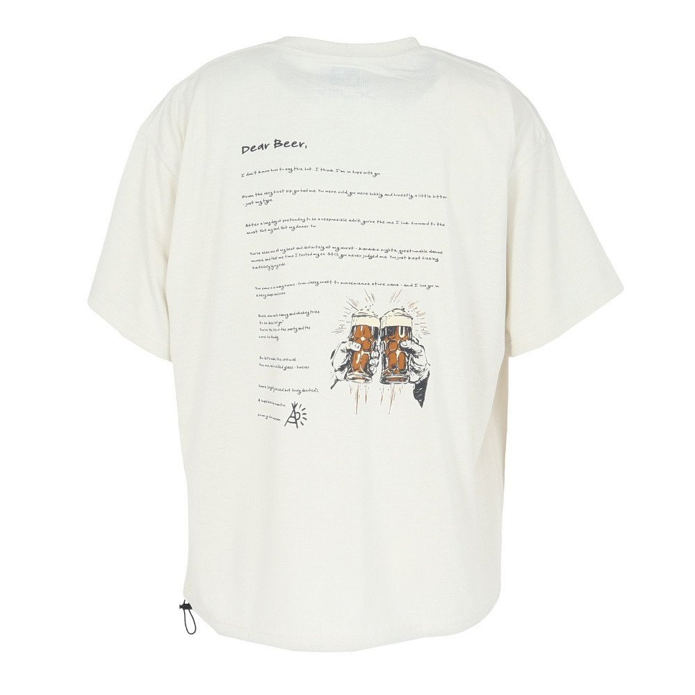 ゴースローキャラバン（GOSLOWCARAVAN）（メンズ）Drymix GIVE ME BEER ビッグ 半袖Tシャツ 365603 IVY