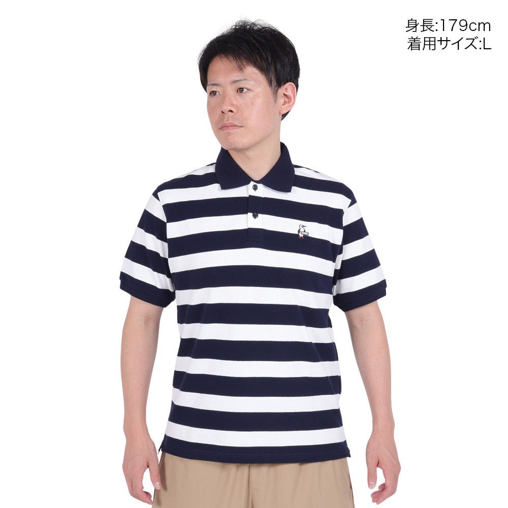 チャムス（CHUMS）（メンズ）ブービーボーダーポロシャツ CH02-1192-W011