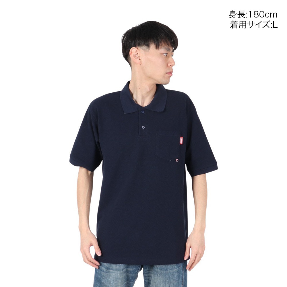 コールマン（Coleman）（メンズ）鹿の子 半袖ポロシャツ X6530A NVY
