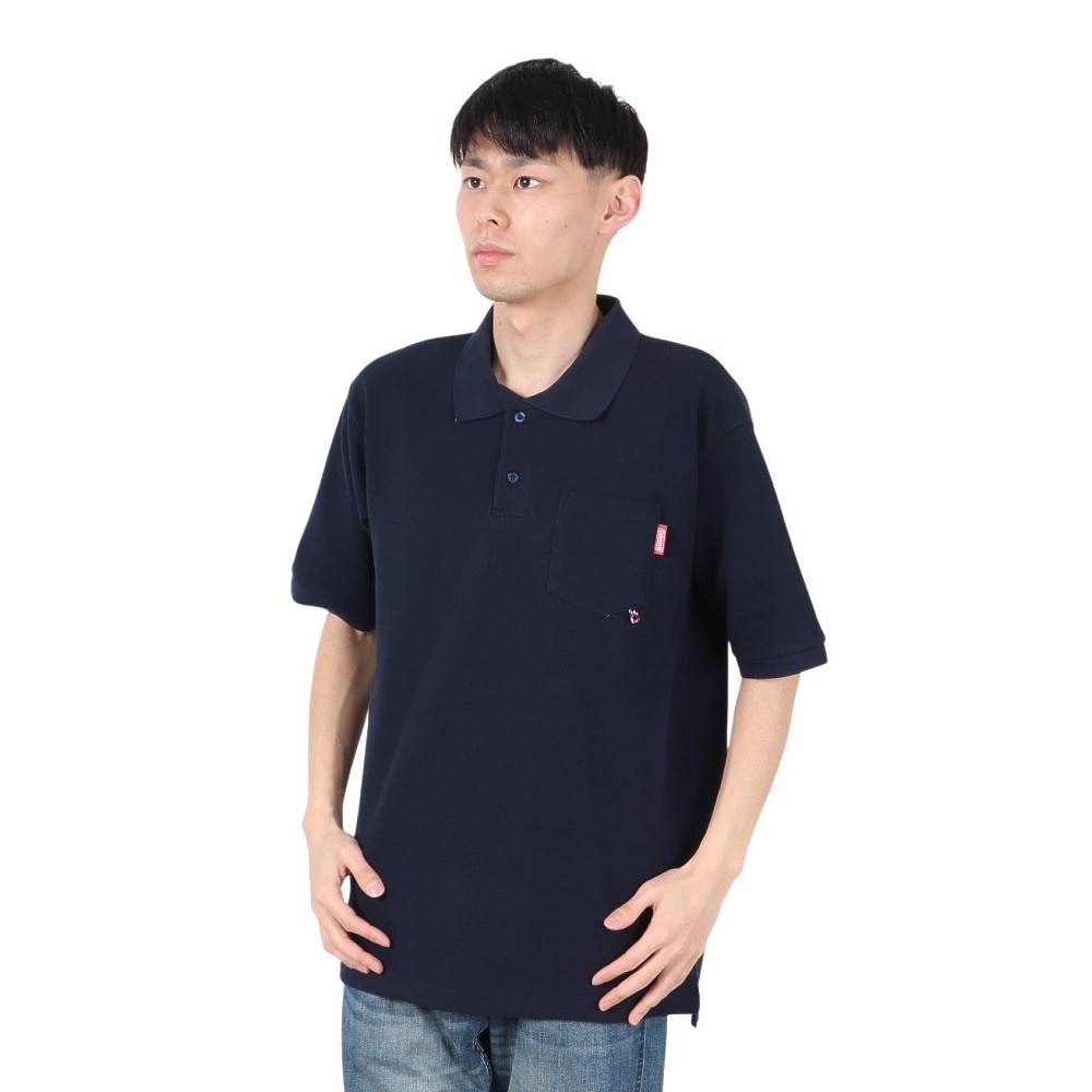 コールマン（Coleman）（メンズ）鹿の子 半袖ポロシャツ X6530A NVY