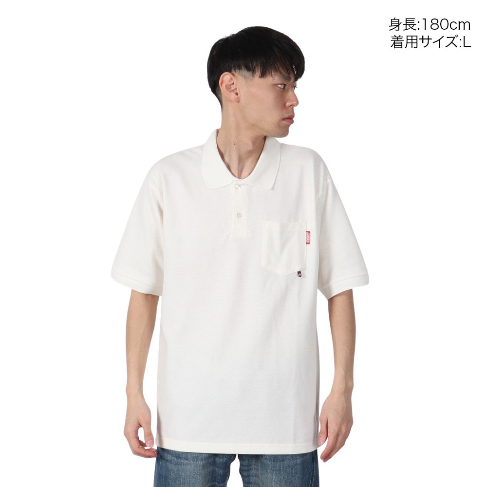 コールマン（Coleman）（メンズ）鹿の子 半袖ポロシャツ X6530A WHT