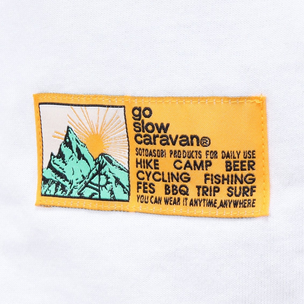 ゴースローキャラバン（GOSLOWCARAVAN）（メンズ、レディース）USA/C 祭 8分袖 ルーズベースボールTシャツ 321905 WHT