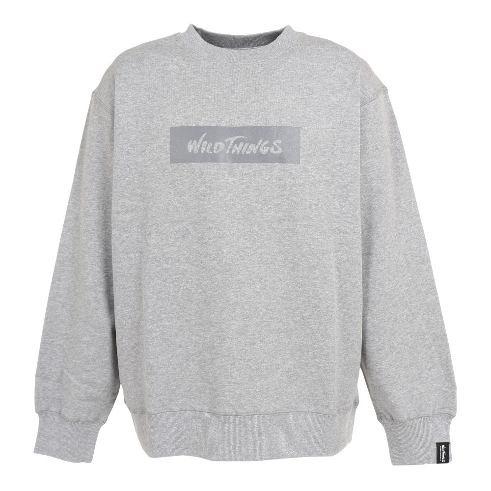 ワイルドシングス（WILD THINGS）（メンズ）スウェット トレーナー SWEAT CREW WT22136IS-GREY