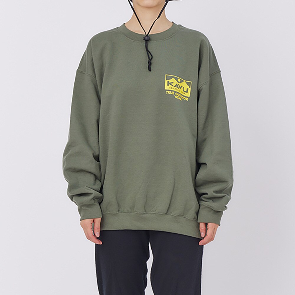 カブー（KAVU）（メンズ）アウトドア トレッキング トゥルーロゴ スウェット トレーナー 19821729 MGR★★★