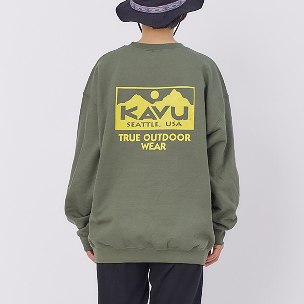 カブー（KAVU）（メンズ）アウトドア トレッキング トゥルーロゴ スウェット トレーナー 19821729 MGR★★★