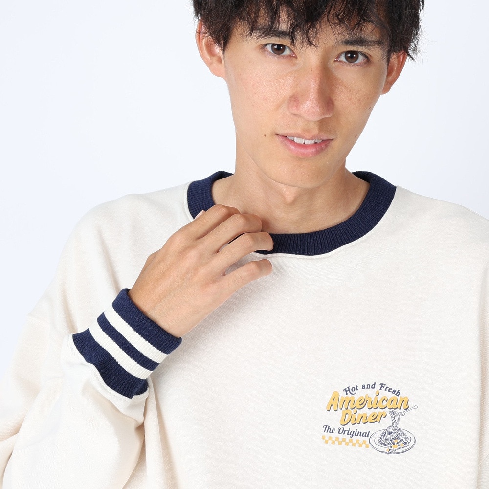 パワー・トゥ・ザ・ピープル（POWER TO THE PEOPLE）（メンズ）トレーナー スウェット VINTAGEプリントトレーナー 3301022-06 OFF ホワイト ユニセックス