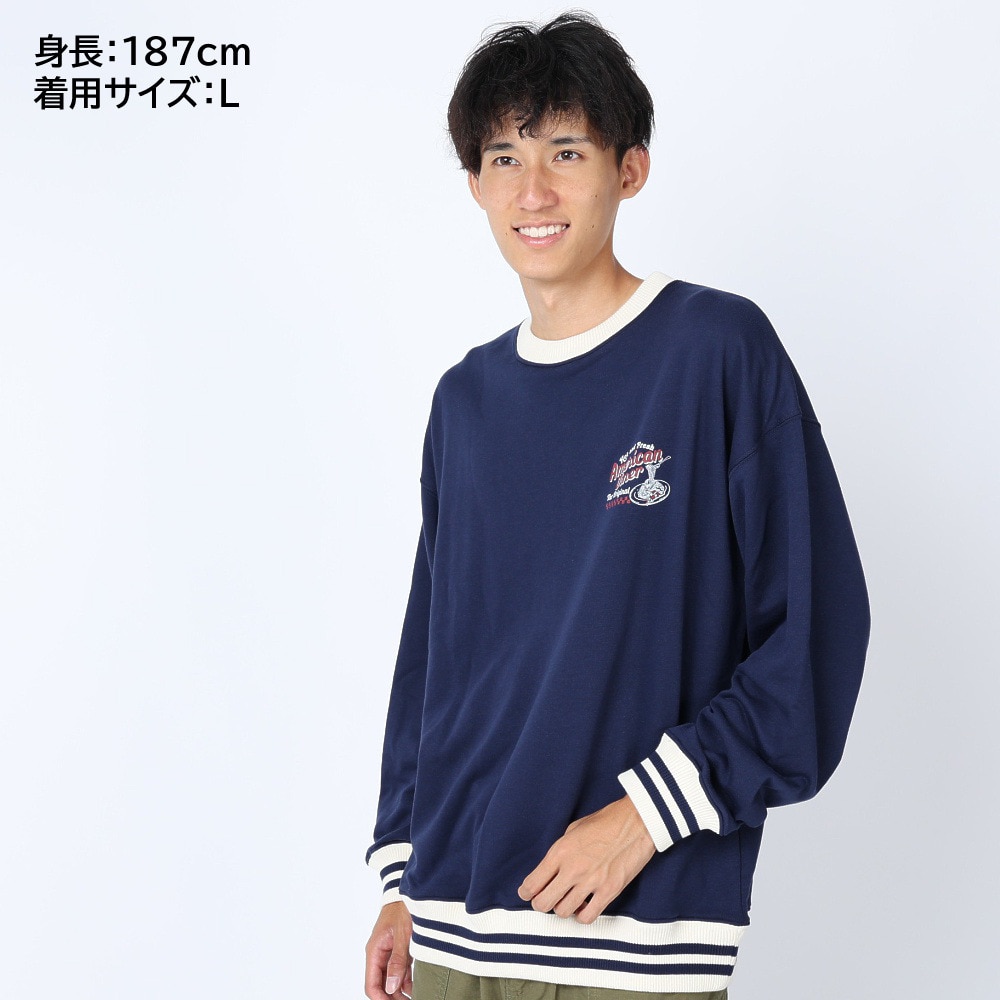 パワー・トゥ・ザ・ピープル（POWER TO THE PEOPLE）（メンズ）トレーナー スウェット VINTAGEプリントトレーナー 3301022-60 NAV ネイビー ユニセックス