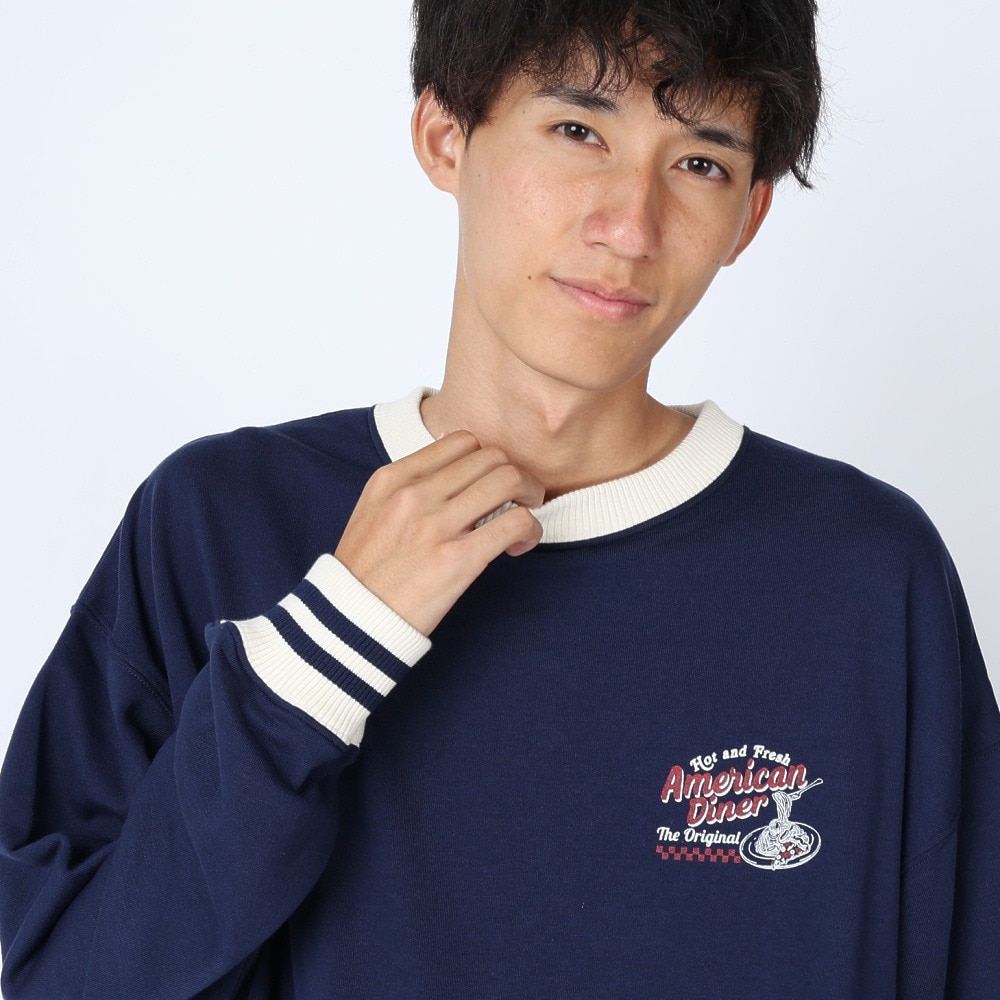 パワー・トゥ・ザ・ピープル（POWER TO THE PEOPLE）（メンズ）トレーナー スウェット VINTAGEプリントトレーナー 3301022-60 NAV ネイビー ユニセックス