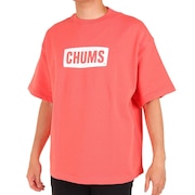 チャムス（CHUMS）（メンズ、レディース）半袖Tシャツ オーバーサイズドショートスリーブロゴクルートップループパイル CH00-1385-R017 レッド
