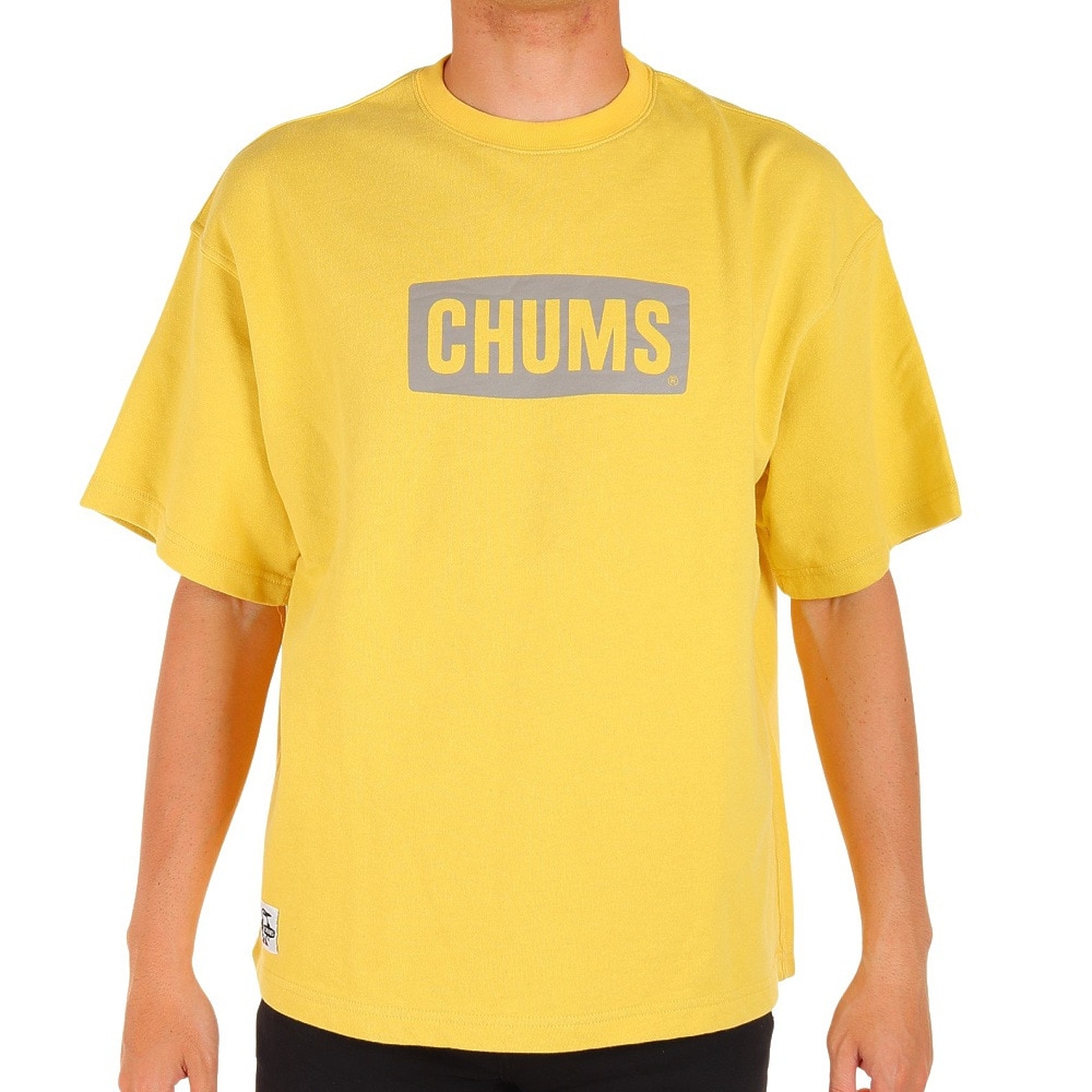 チャムス（CHUMS）（メンズ、レディース）半袖Tシャツ オーバーサイズドショートスリーブロゴクルートップループパイル CH00-1385-Y030 イエロー