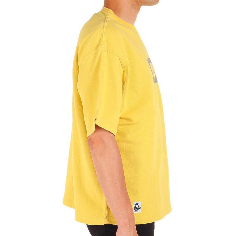 チャムス（CHUMS）（メンズ、レディース）半袖Tシャツ オーバーサイズドショートスリーブロゴクルートップループパイル CH00-1385-Y030 イエロー