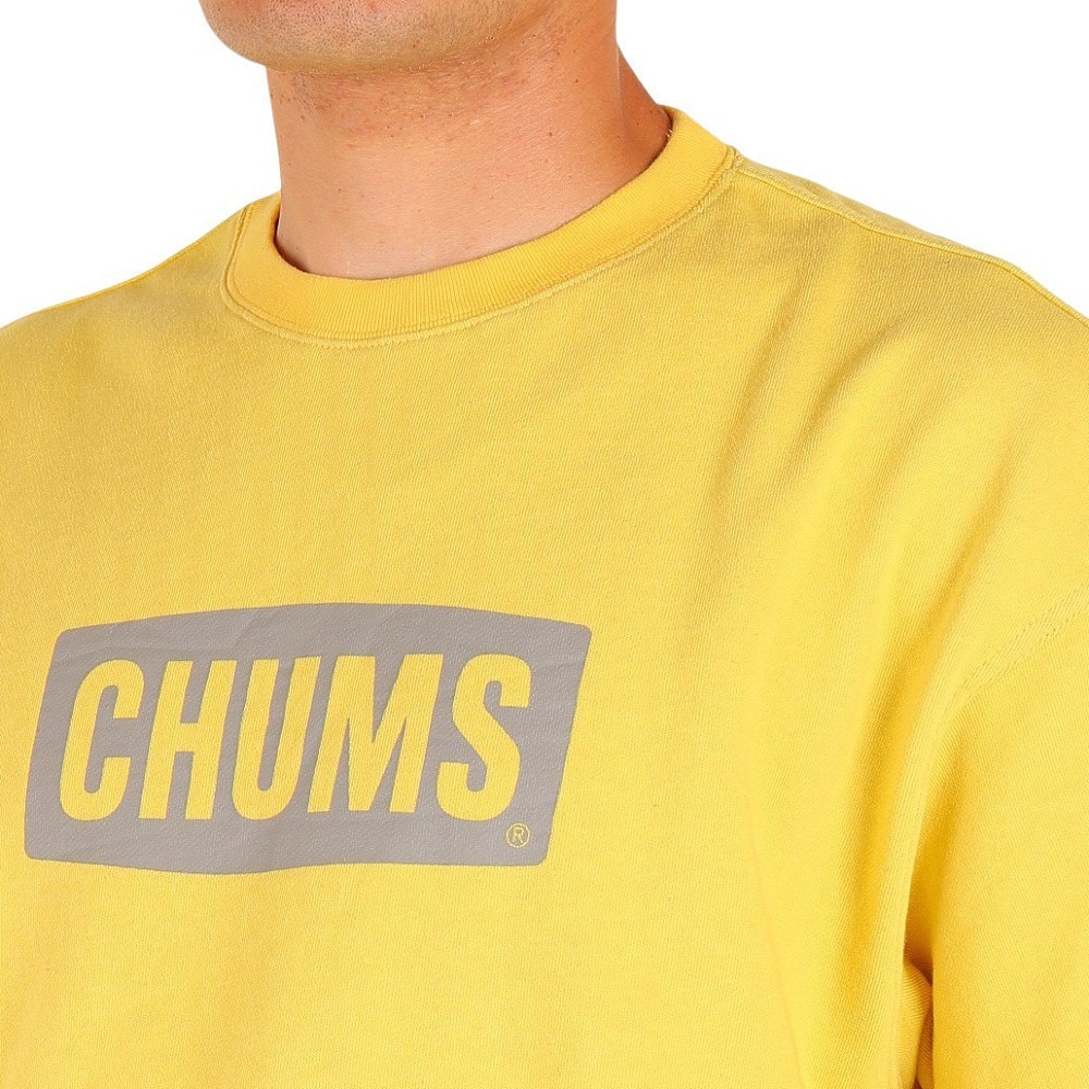 チャムス（CHUMS）（メンズ、レディース）半袖Tシャツ オーバーサイズドショートスリーブロゴクルートップループパイル CH00-1385-Y030 イエロー