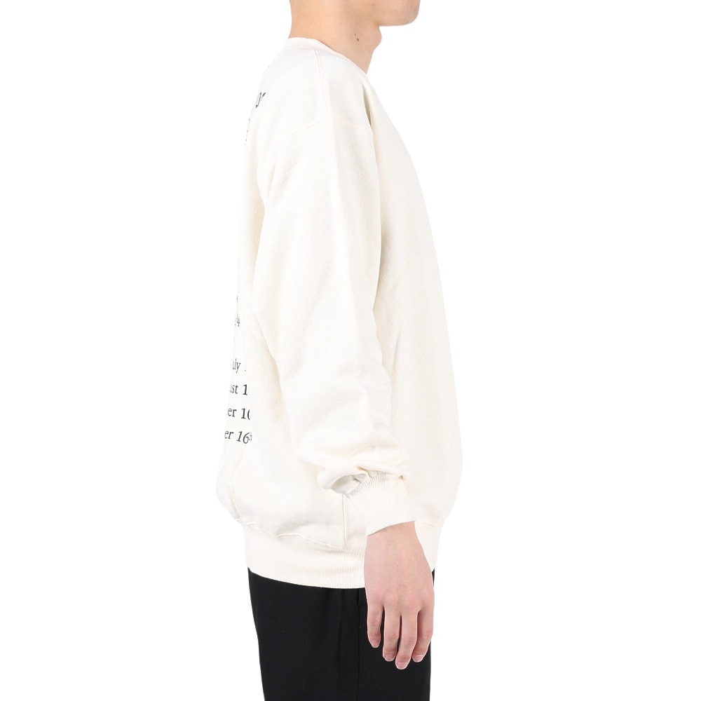 マナスタッシュ（MANASTASH）（メンズ）スウェット トレーナー CASCADE SWEATSHIRTS ヘンプツアー 792-3132007 NTL ホワイト
