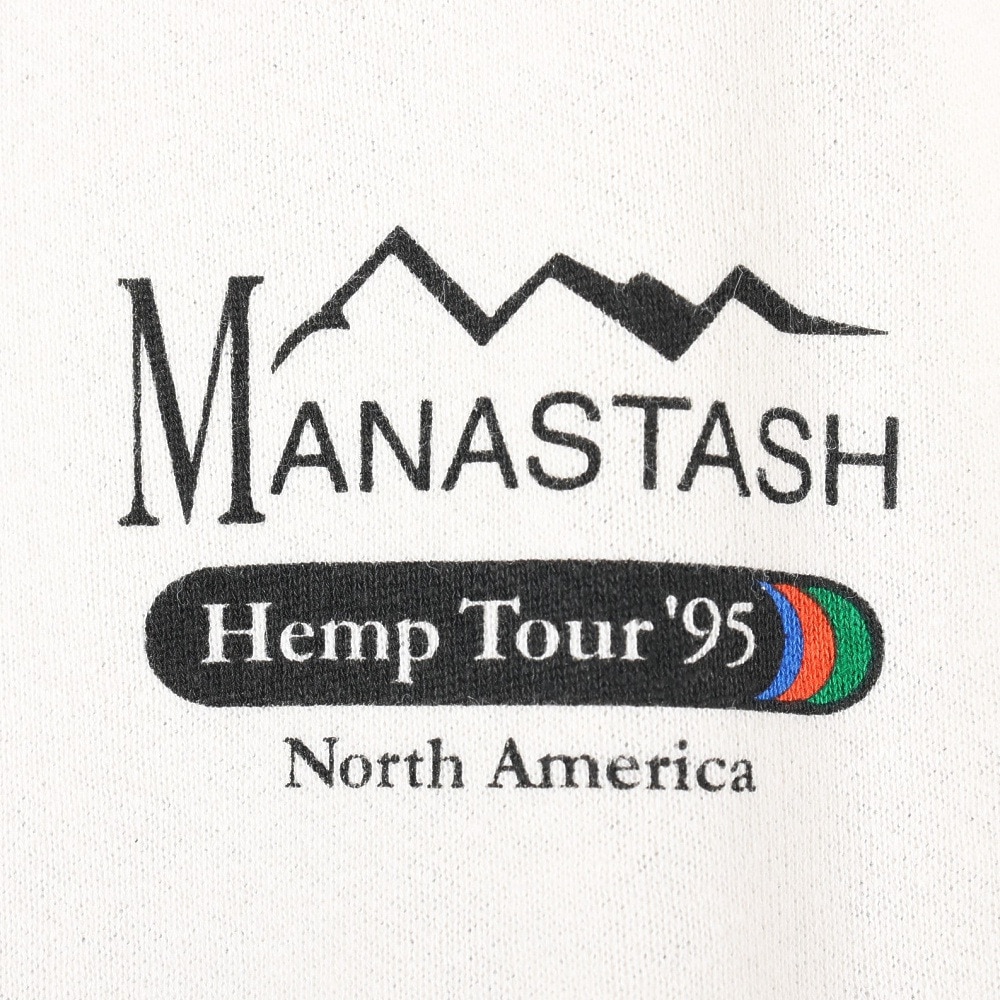 マナスタッシュ（MANASTASH）（メンズ）スウェット トレーナー CASCADE SWEATSHIRTS ヘンプツアー 792-3132007 NTL ホワイト