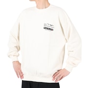 マナスタッシュ（MANASTASH）（メンズ）スウェット トレーナー CASCADE SWEATSHIRTS ヘンプツアー 792-3132007 NTL ホワイト