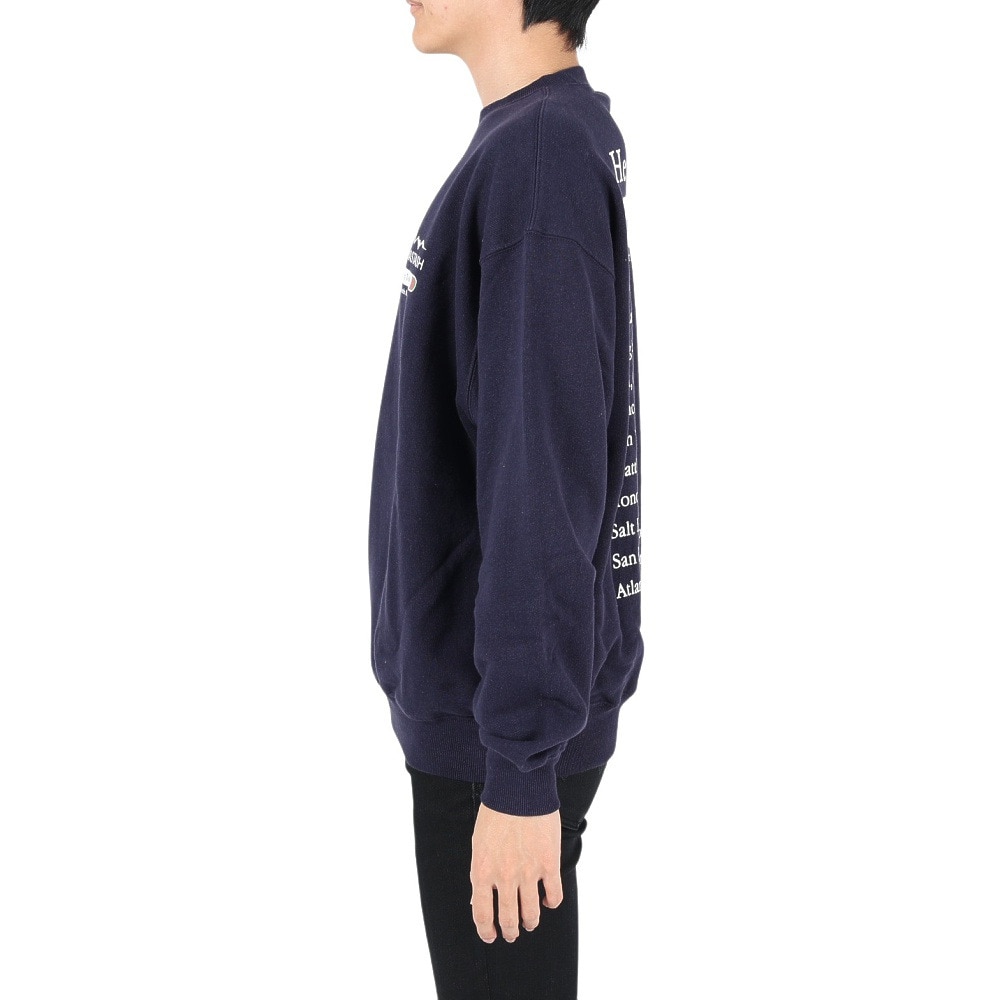マナスタッシュ（MANASTASH）（メンズ）スウェット トレーナー CASCADE SWEATSHIRTS ヘンプツアー 792-3132007 NVY ネイビー